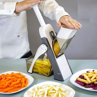 Safe Slice Mandoline Slicer Kitchen Chopper Food Processor Vegetable Dicer Cutter